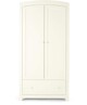 Mia 4 Piece Cotbed with Dresser Changer, Wardrobe, and Essential Fibre Mattress Set- White image number 9